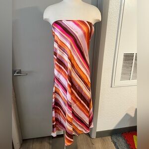 Forever 21 Multicolor Strapless Dress